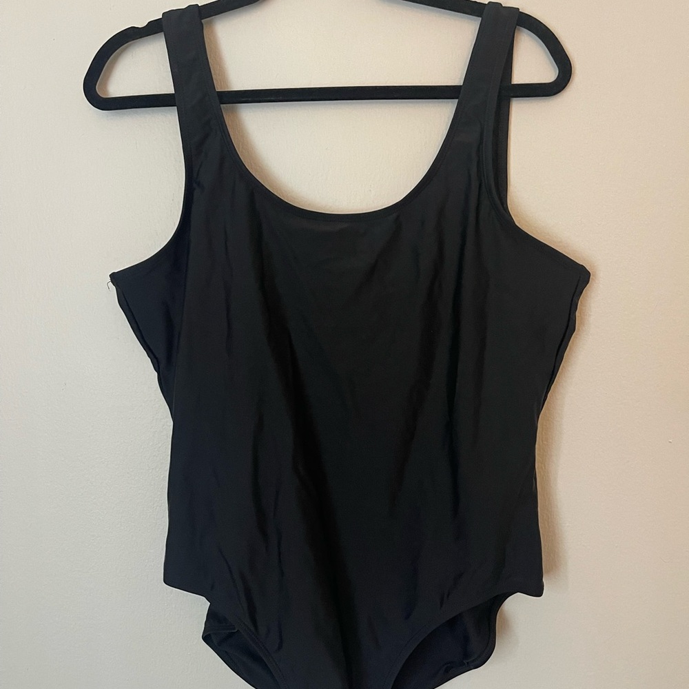 Classic Black One-Piece Swimsuit